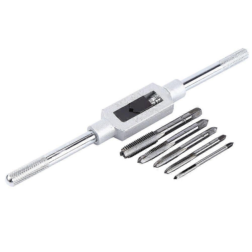 High quality  6-piece tap wrench + 5PC thread taps (M3/4/5/6/8)