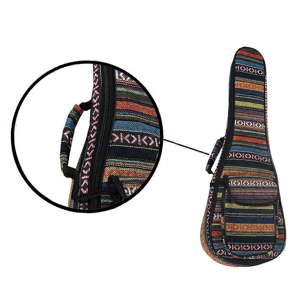 Special National Style 23" Ukelele Ukulele Uke Bag Backpack Case 6mm Cotton Padding Durable Colorful with Adjustable Shoulder Strap for Concert Ukele