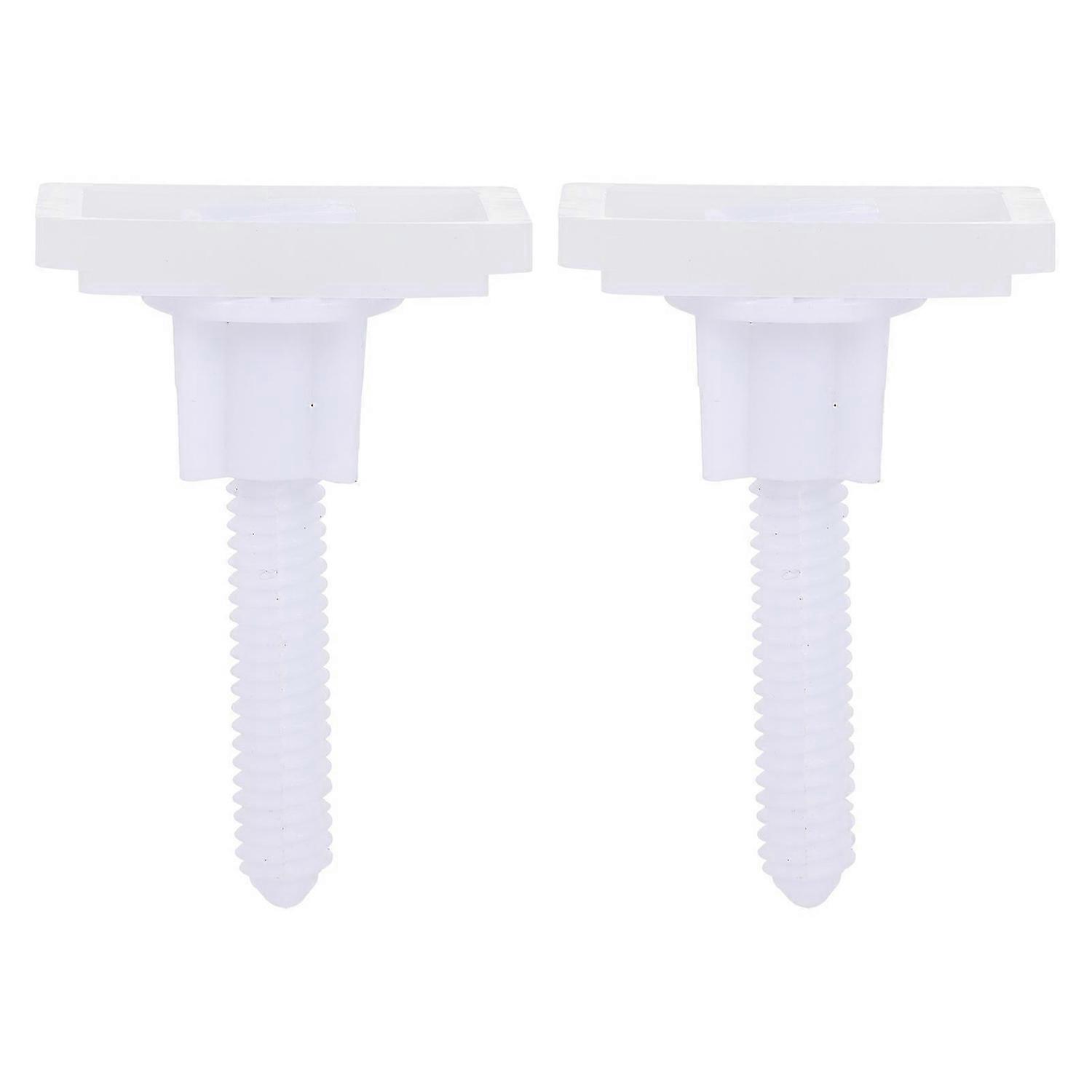 2 Sets Toilet Seat Hinge Bolts Screw Kits Useful Toilet Seat Fixing Fitting Kit