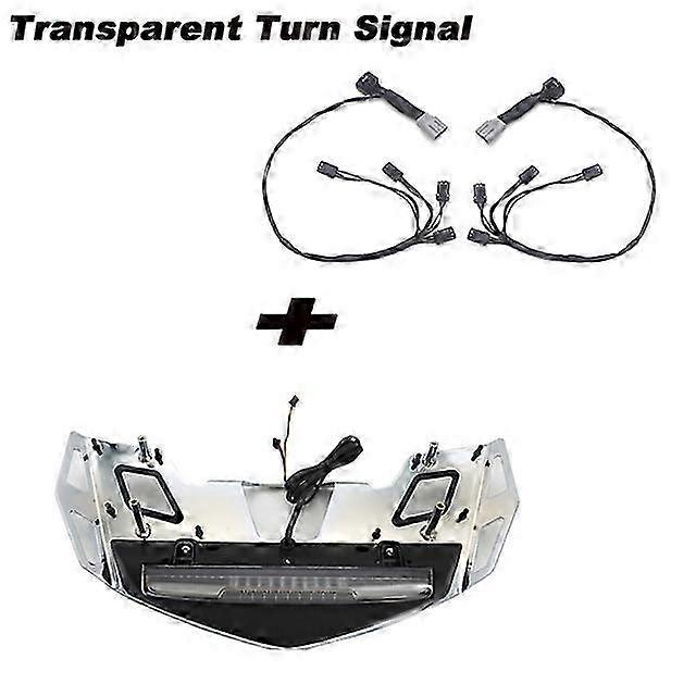 Motorcycle Rear Top Box Shelf Turn Signal Trunk Luggage Rack LED Brake Tail Light Compatible with Certain Brand Models GL1800 from 2018 to 2