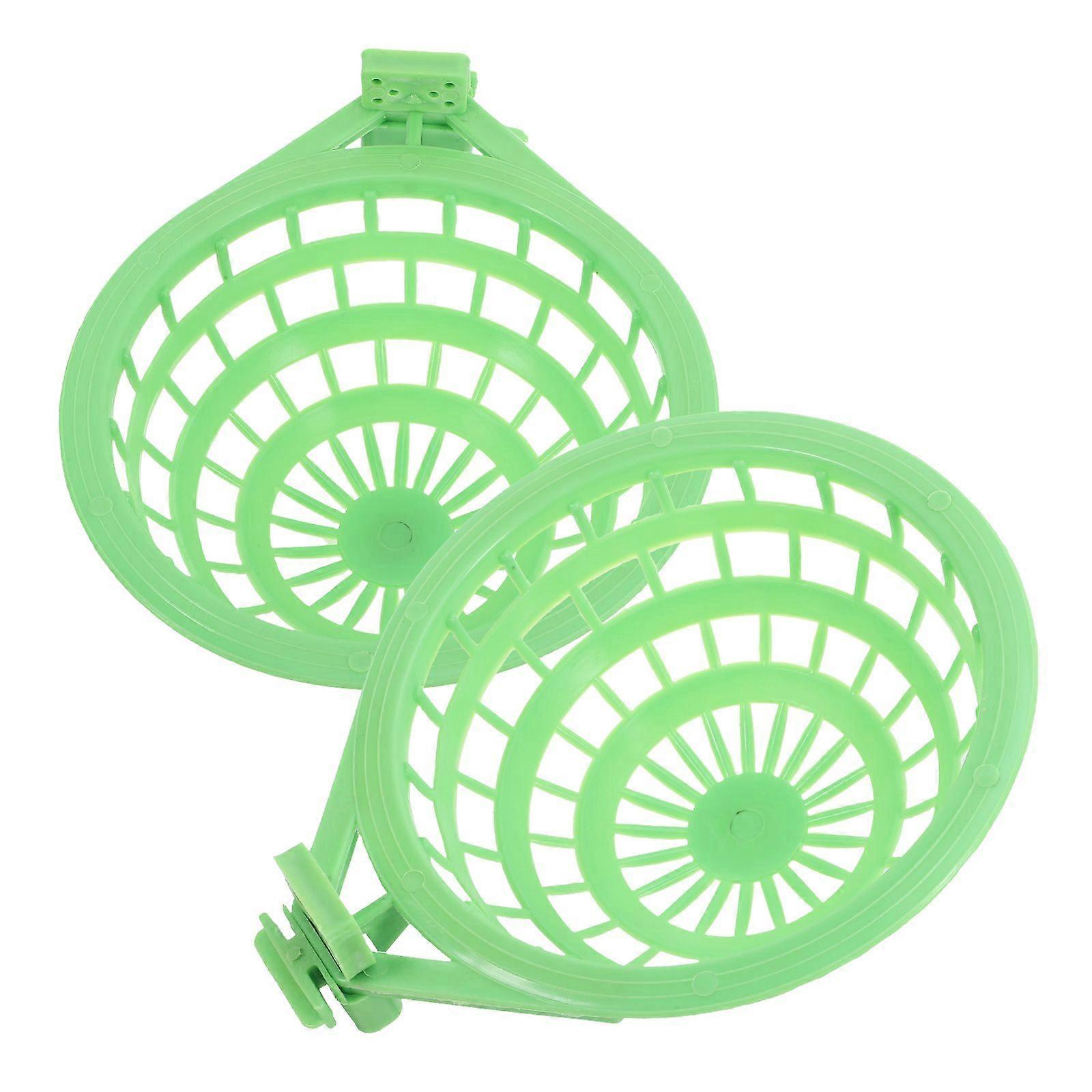 2 Pcs Practical Bird's Nest Basin Plastic Bird's Nest Sealed Storage Holder