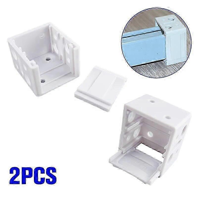 2Pcs White Blind Brackets for Window Blinds Headrail Mounting