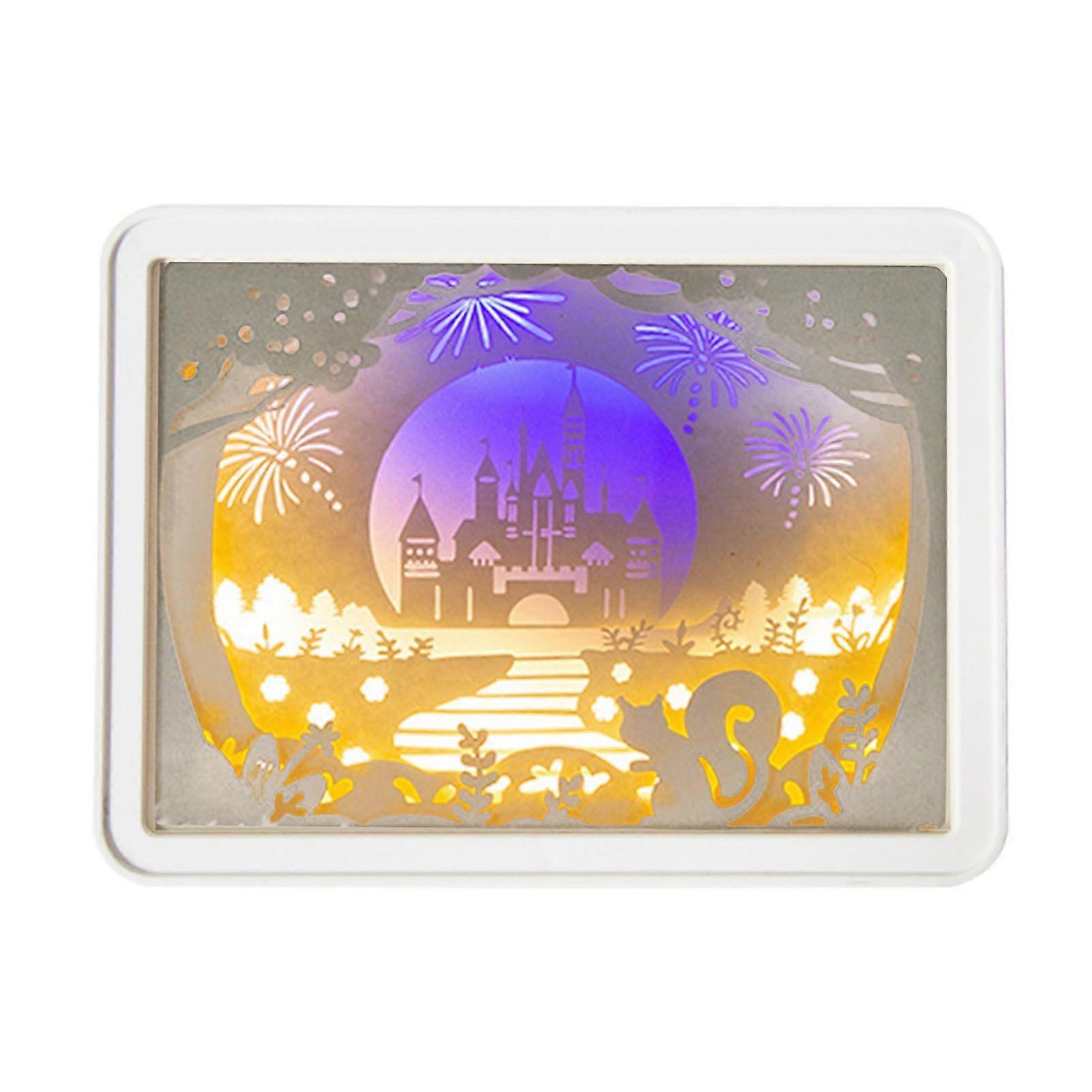 2025 Latest Model  Papercut Light Box Soft Warm Light Romantic USB Battery