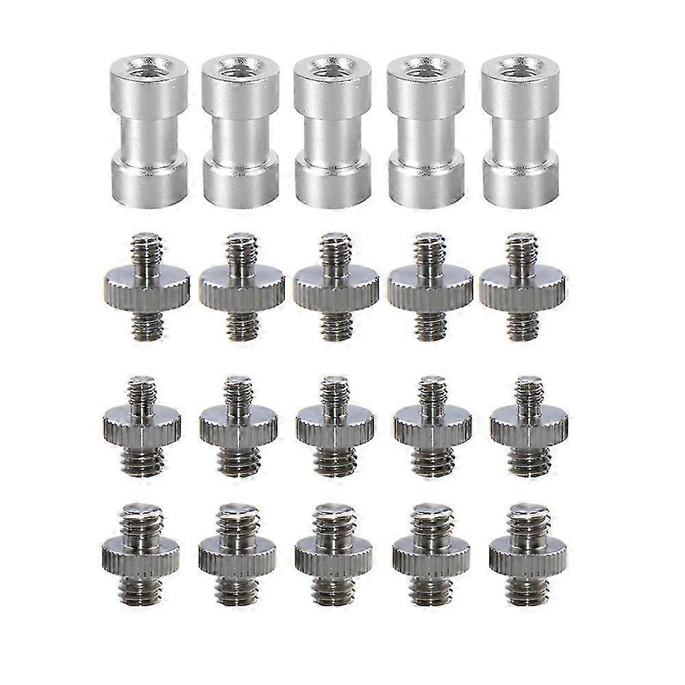 Screw Bolt Mixture Set for DSLR Camera Cage Rig and Accessories Assembly, Includes 20 Pieces of 1/4 and 3/8 Thread Sizes, Suitable for Vario