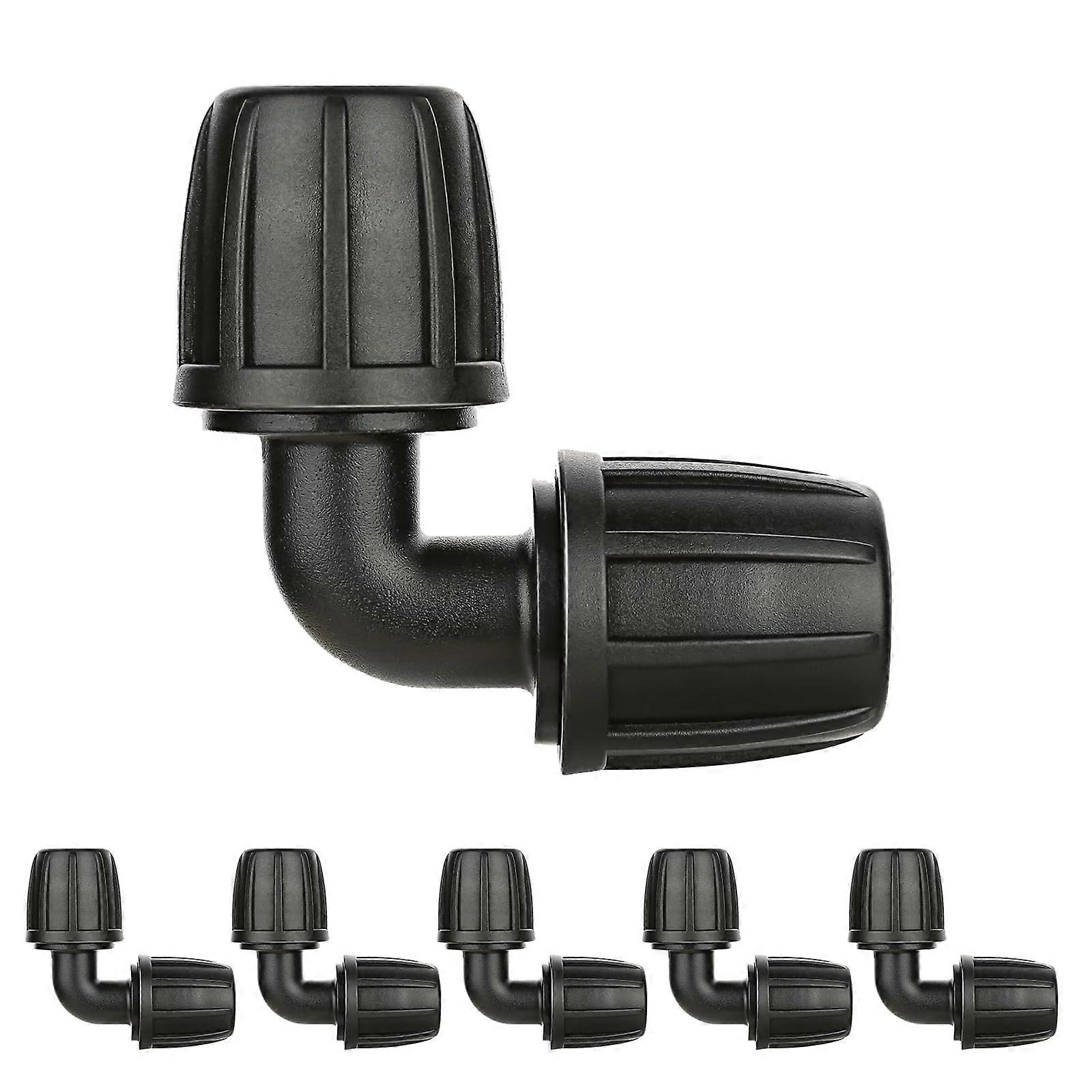 Drip Irrigation Angle Connector Compatible with Rain Bird and Raindrip Hose Systems