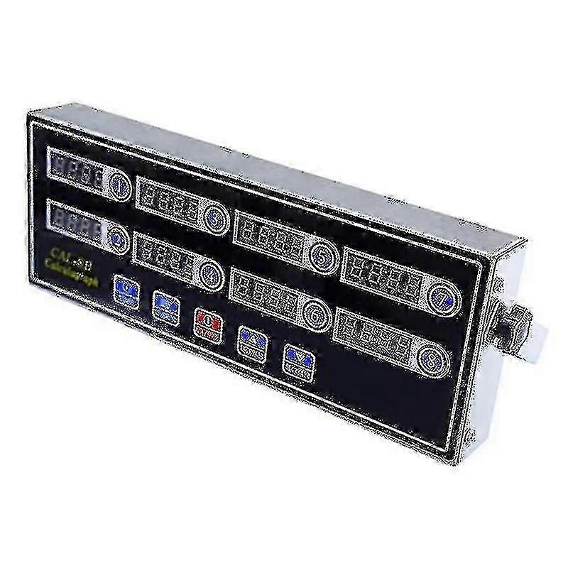 Commercial 8 Channels Digital Kitchen Timer, Stainless Steel Calculagraph Timer With Alarm , Clock(,)