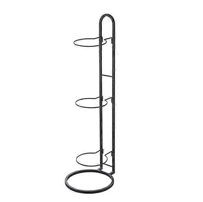 3Layer Basketball Football Stand, Ball Storage Shelf (3 Layers Black)