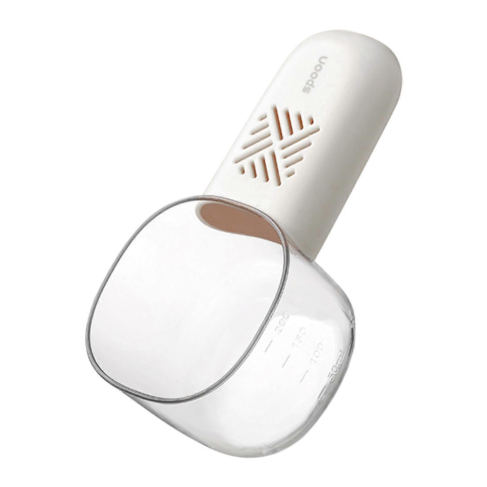 Measuring Spoon for Dog and Cat Food with Scale Moisture Protection White