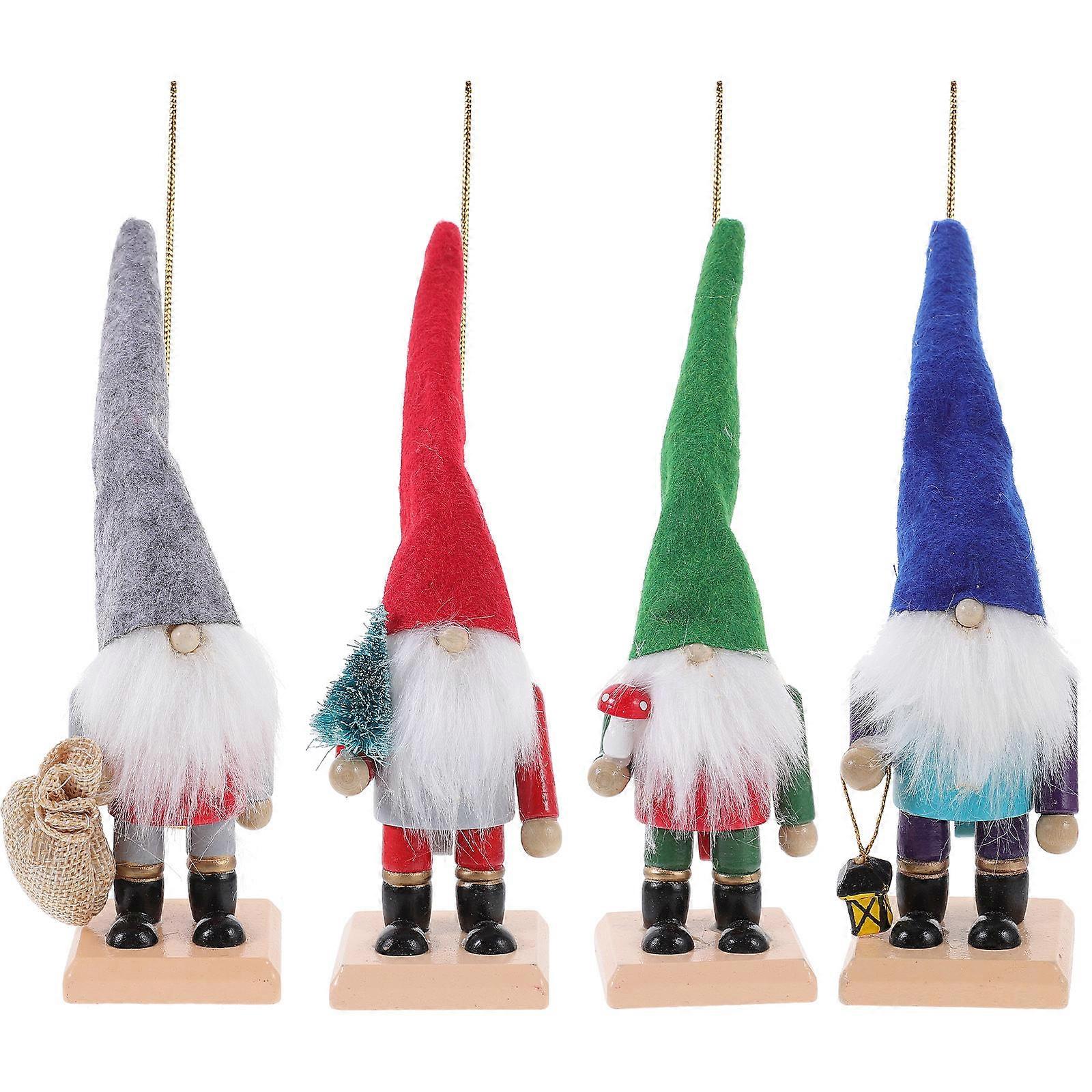 Nutcracker Crafts Ornament Classic Nutcracker Design Table Decoration Hand-Painted Colors 12.5CM Size 4Pcs