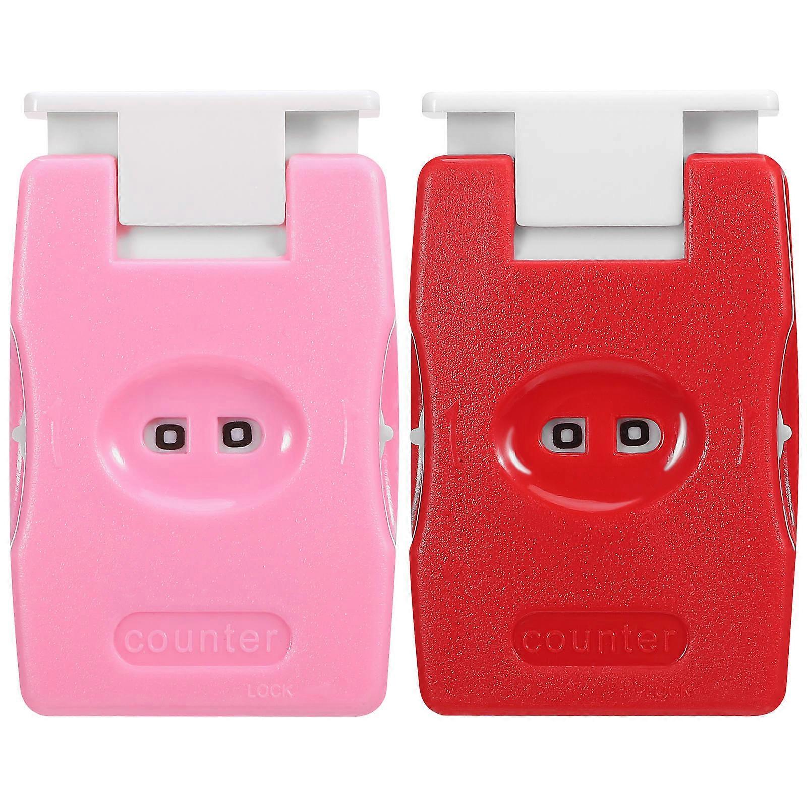 Smooth Crochet Counter Knitting Accessories Row Activities Pink 2Pcs