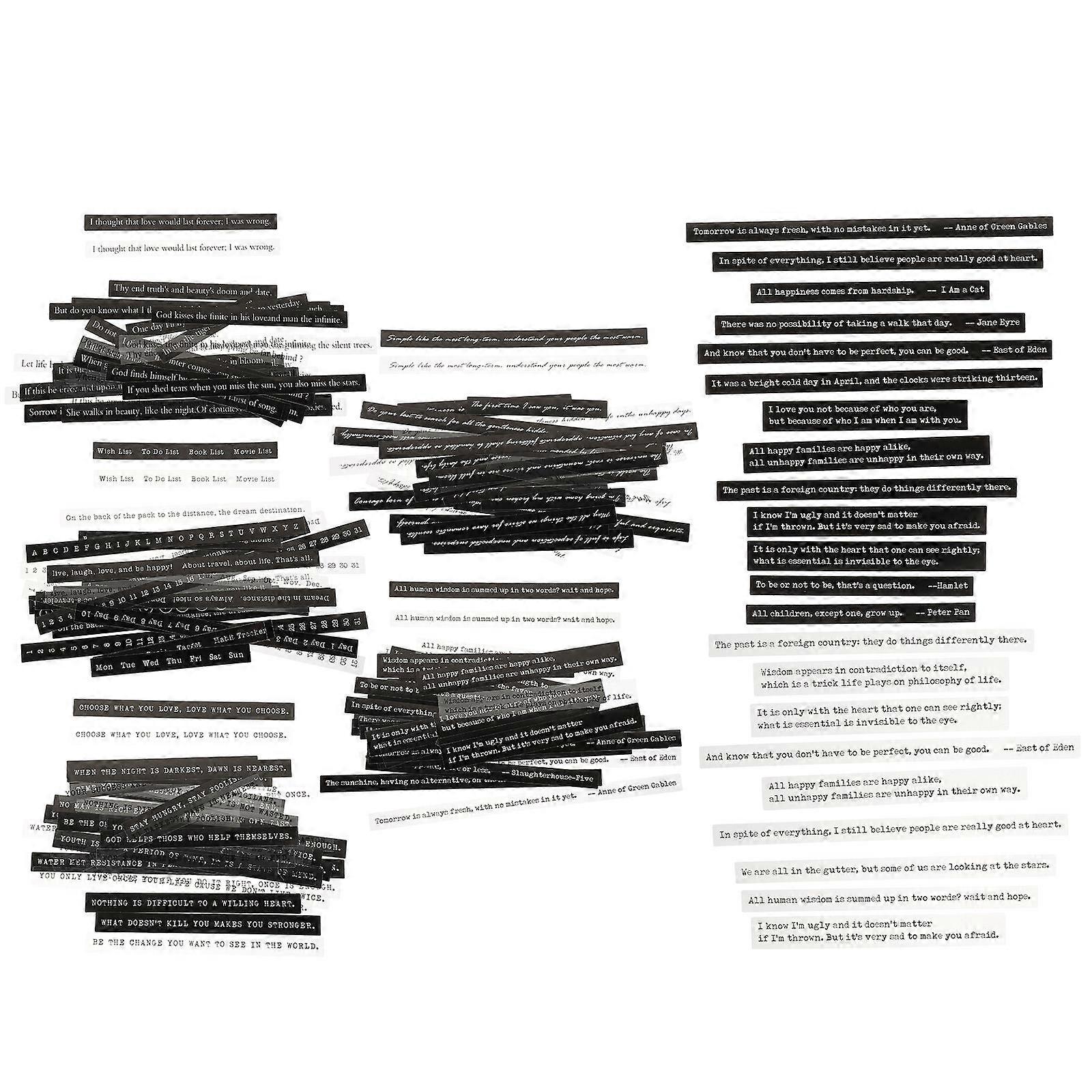 Delicate Strips Stickers Scrapbook Strip Stickers Scrapbooking Craft Projects Assorted Color Paper DIY Material 5Set