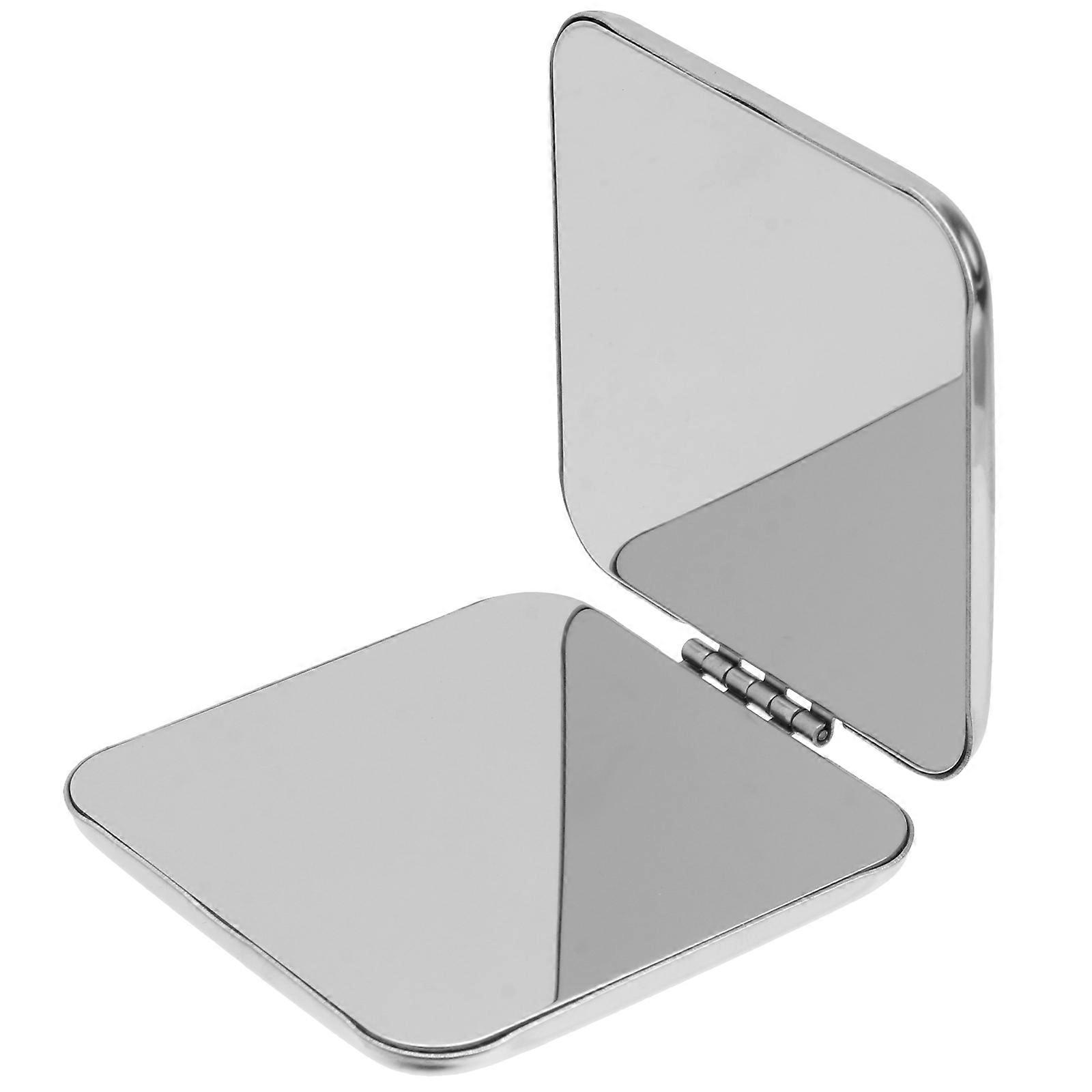Travel Makeup Mirror Portable Folding Compact Size Scratch Resistance 5.7x5.7cm 1Pcs