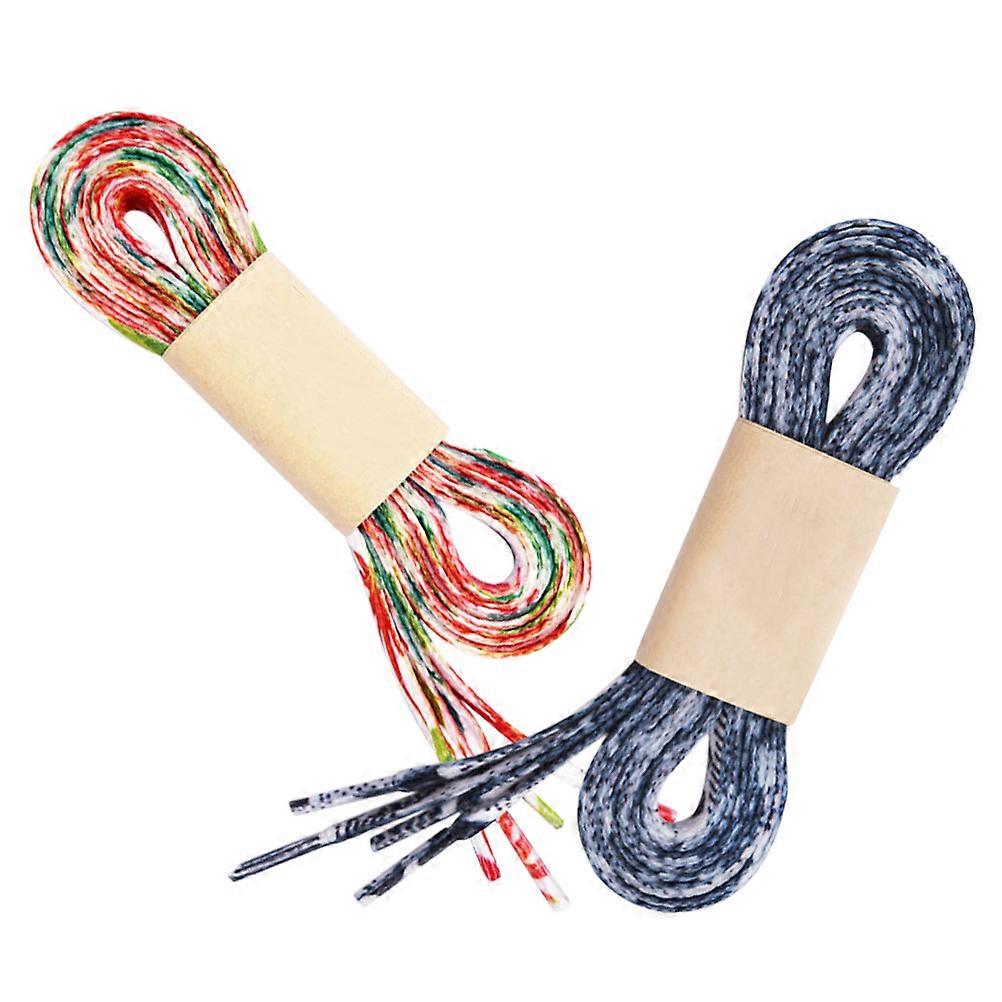 Flat Sneaker Shoelaces Fashion Shoe Lace Noise Various Events 2Pairs