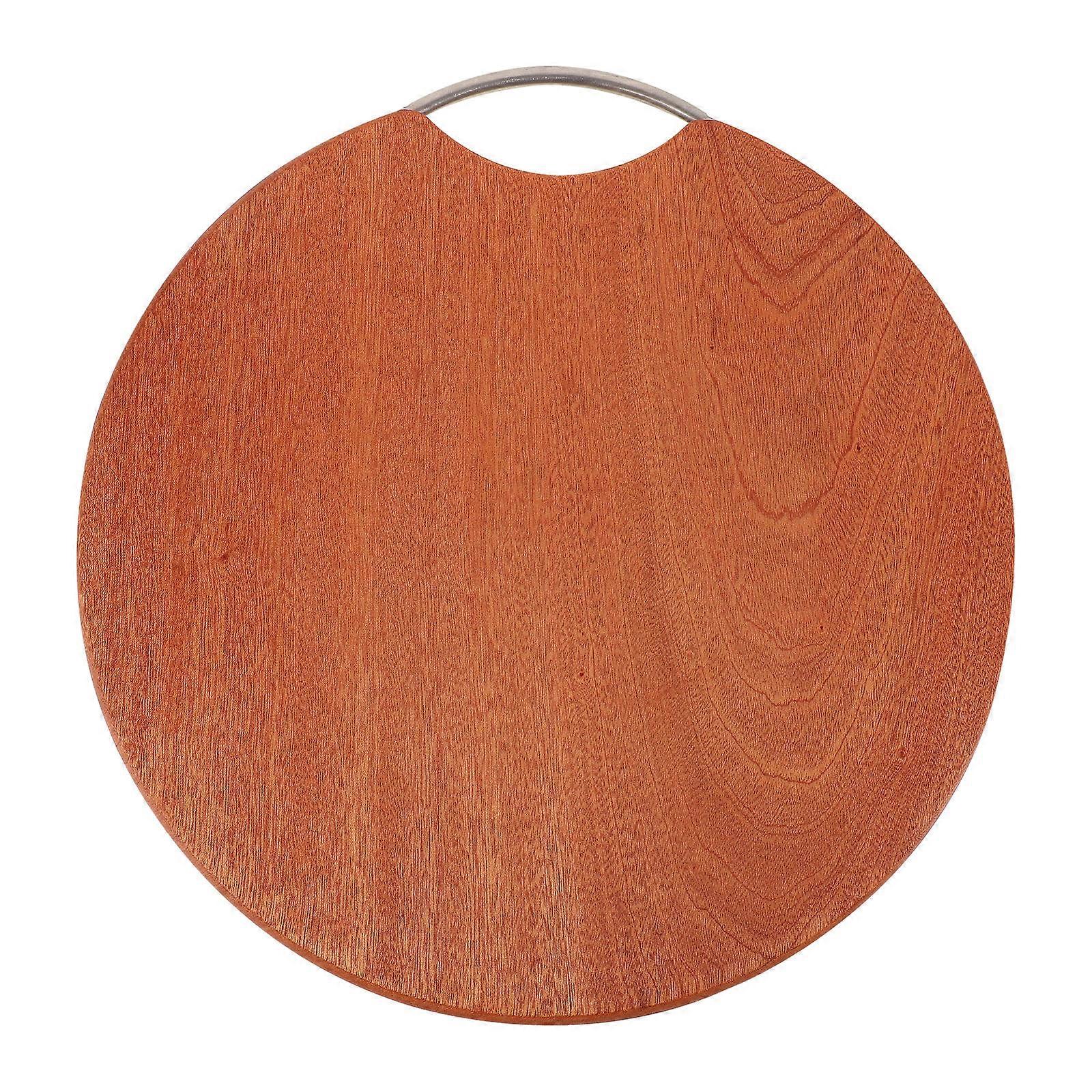 Planche à découper en ébène Utilisation double face Nourriture Brun clair 1Pcs