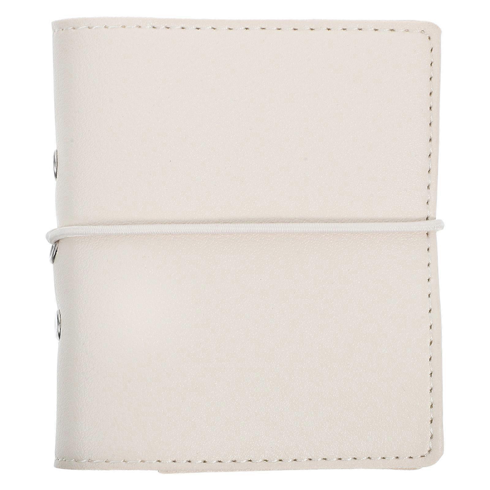 Notebooks for Note Taking White for Daily Use with Vintage Look and Pocket Journal Function