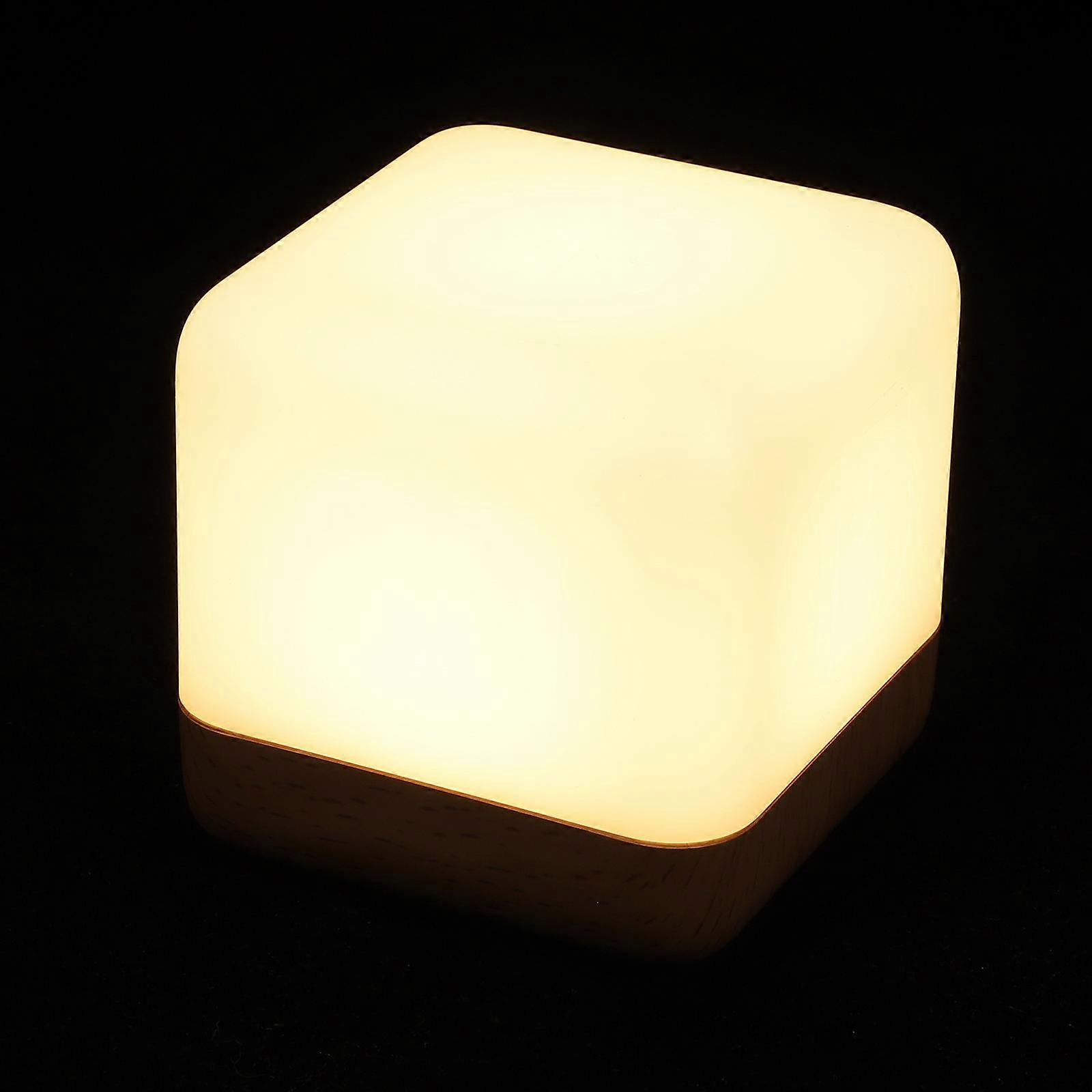 Night Table Lamp Led Night Light Indoor Use Simple Lamp Two Brightness Levels 8X8X8CM 1Set