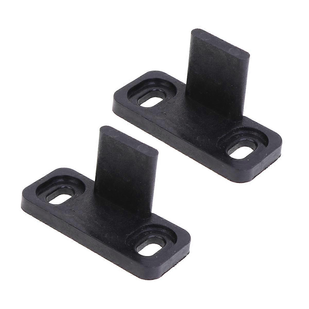 Barn Door Bottom Guide Carbon Steel Smooth Operation Barn Door Hardware Diy Projects Black 4.5x2.5x2cm Fastenings For Sliding Doors 5Pcs