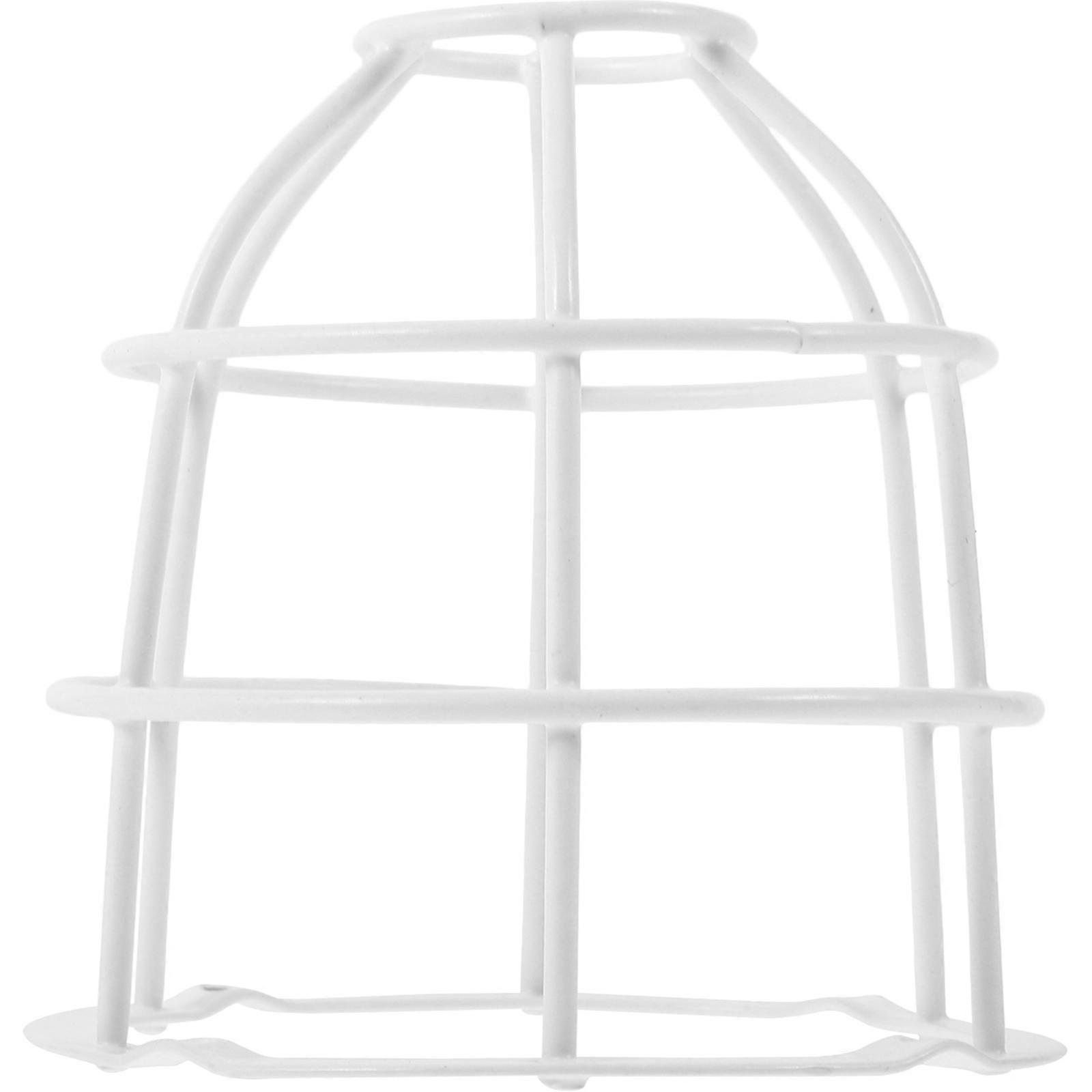 Lamp Shade Diy Workshop Light Cover Safety Lamp Shade Frame Protection Prevent White 12.60X12.60X12.60CM 1Pcs