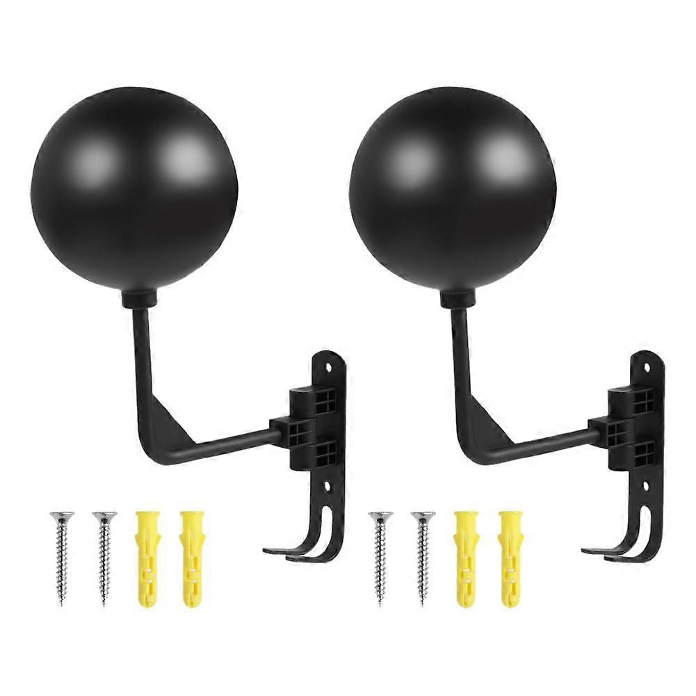 2pcs Motorcycle Helmet Rack Wall Mount with Hooks Metal Helmet Display Helmet