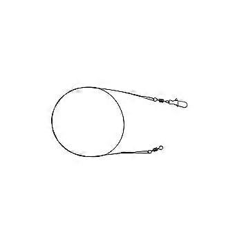 Set of 5 Steel Leaders 40 cm for Pike, 8-20 kg Breaking Strength, 7x7 Strand