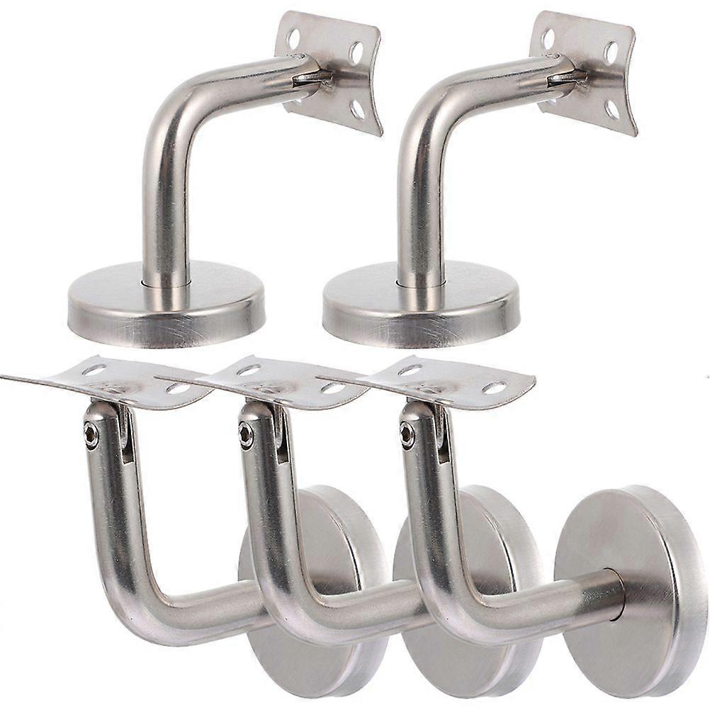 5pcs Handrail Bracket Stainless Steel Moveable Railing Bracket For Stairway Deck
