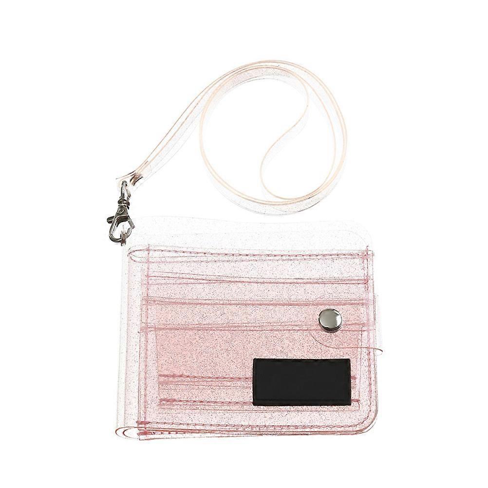 Women Card Holder Folding Card Holder Organize Cards Snap Fastener 10.70x9.50x0.60cm