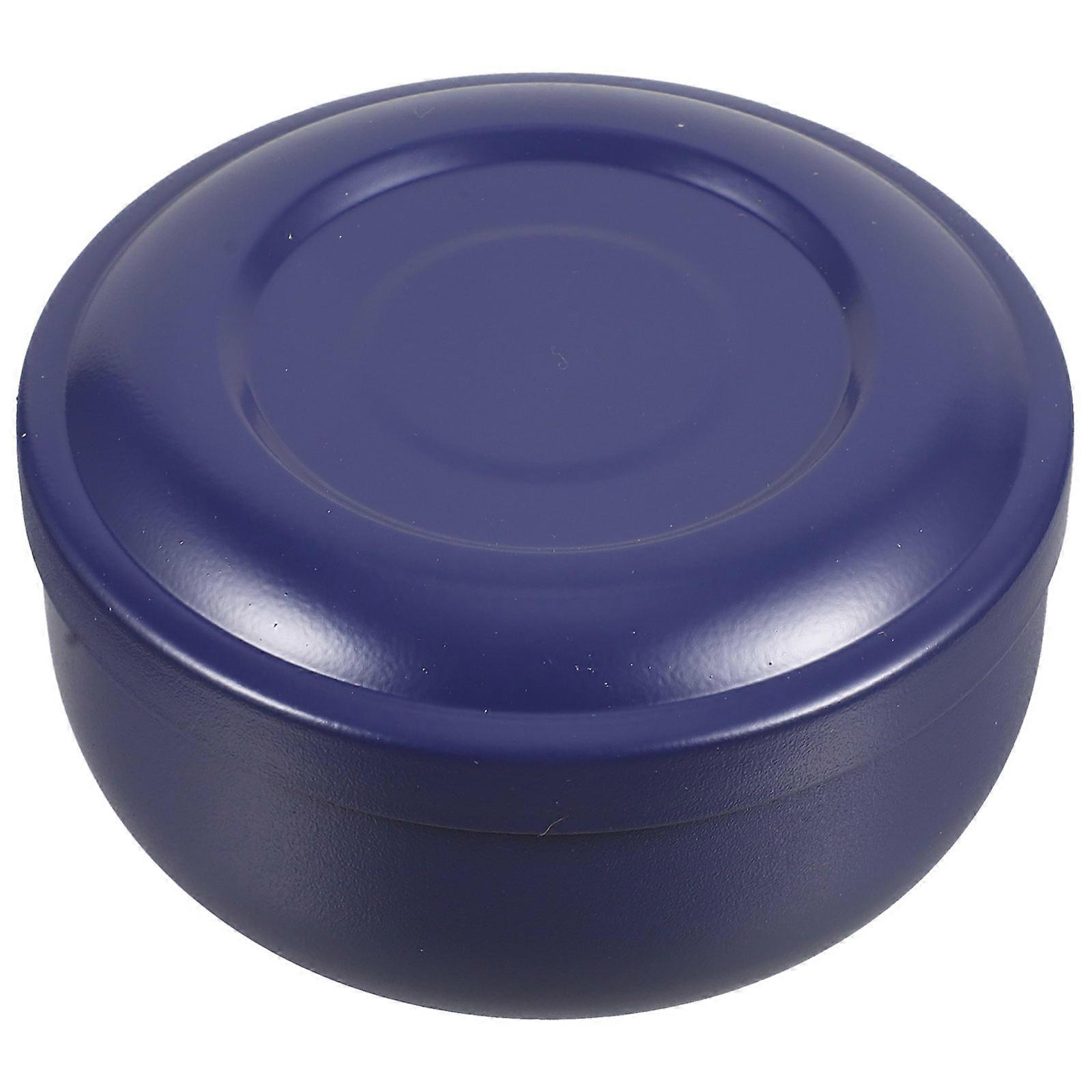 Soap Shaving Container Stainless Steel Facial Cleansing Round Modern Men 1Set