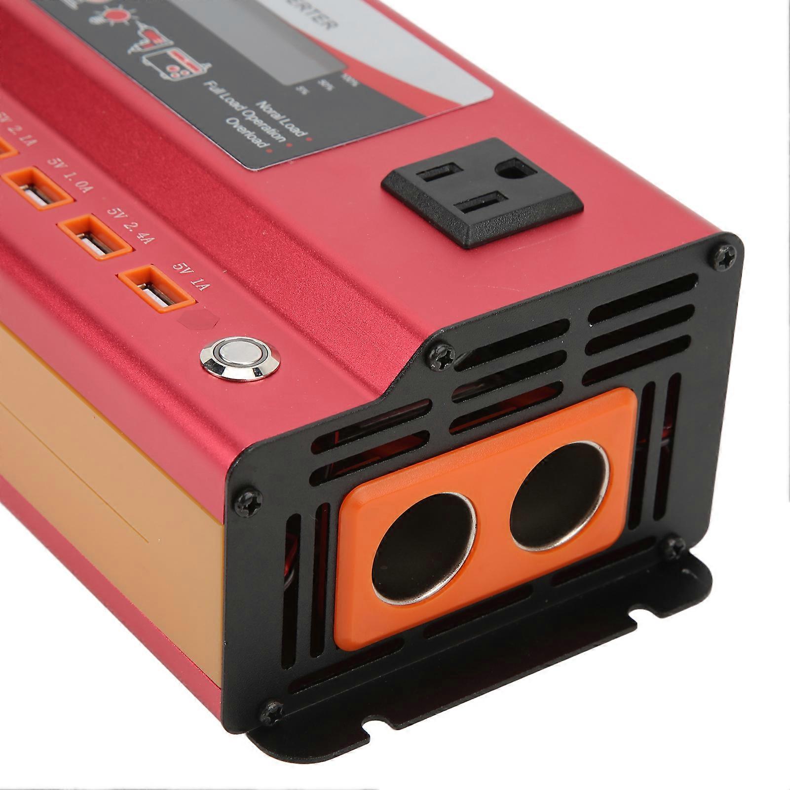 Power Inverter 700W 12/24VDC to 220VAC 50HZ Modified Sine Wave 4USB Ports with LCD Display for Emergency