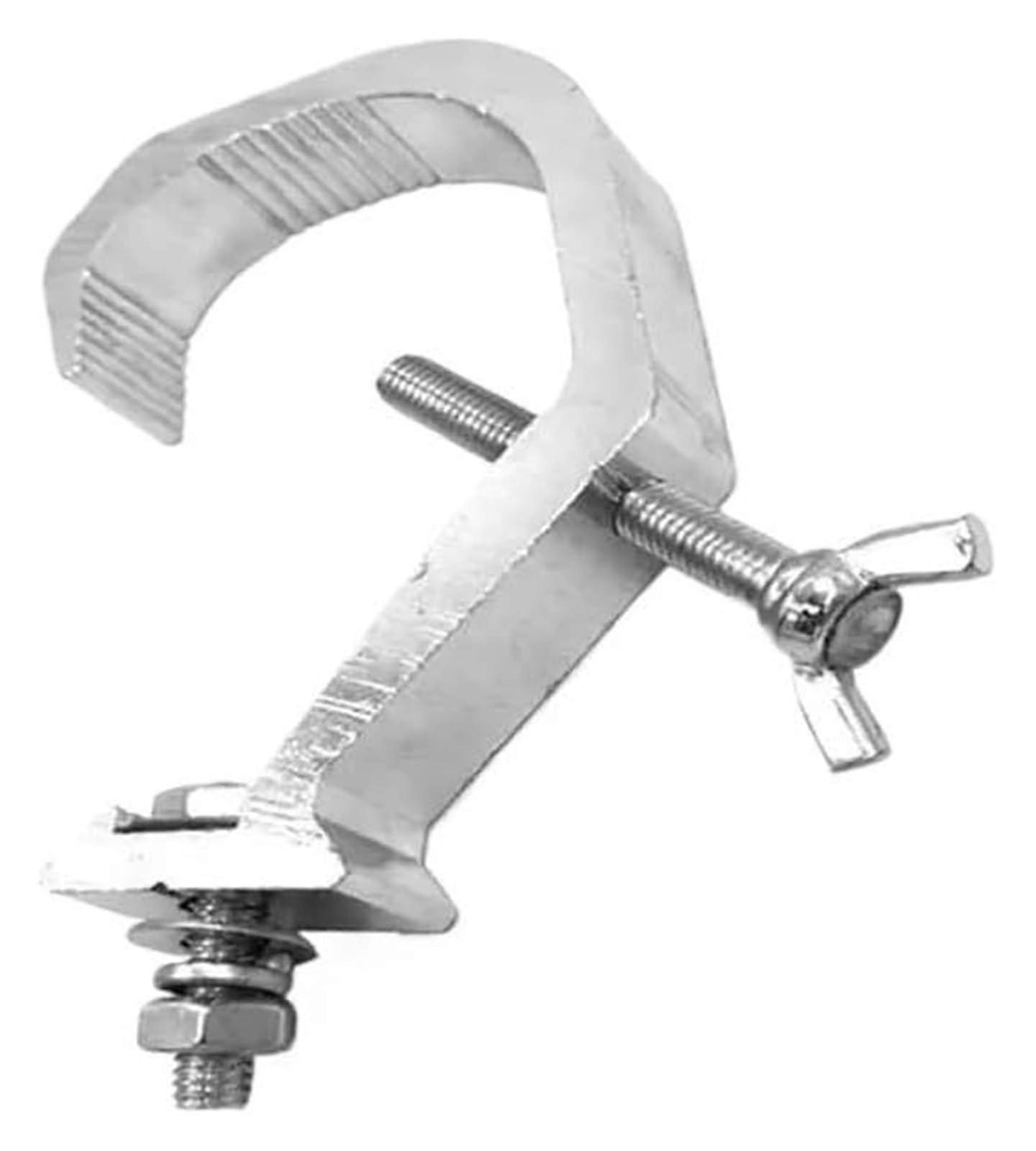 6Piece Aluminum Truss Clamp Set for Stage Lights, Projector Clamps, Moving Light Clamps, and DJ Lighting Equipment