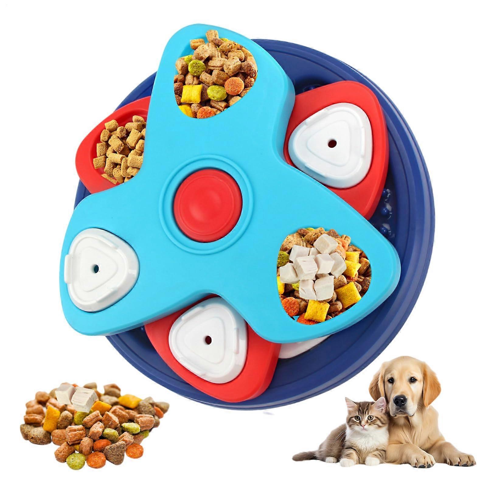 Slow Feeder for Dogs – Pet Food Bowl, NonSlip, Rotating, Slow Feed Bowl, Puzzle Toy for Dogs and Cats, Improves Digestion