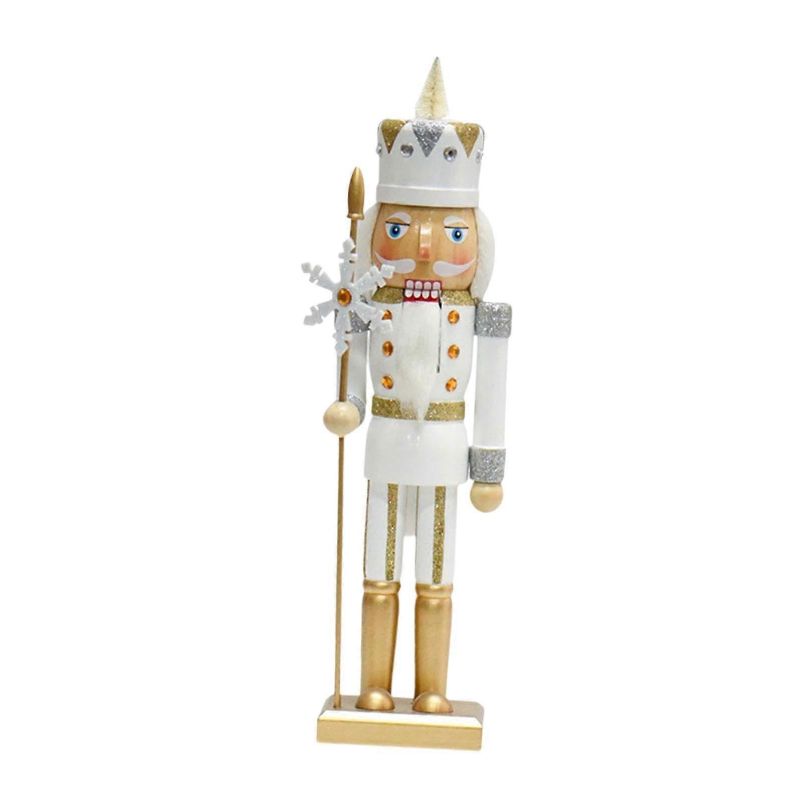 Nutcracker Figurine Christmas Nutcracker Statue For Holiday Mantel Decor Classic Mantelpiece Figurine