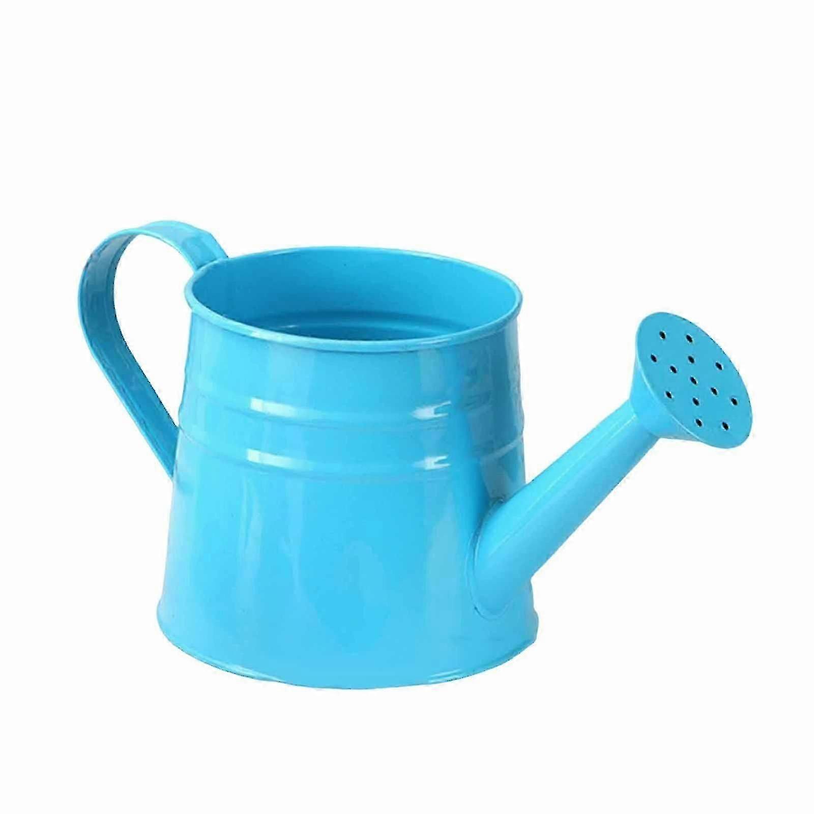 Metal Mini Watering Can Planter Flower Container Rustic Multipurpose 9.6x4.5inch for Outdoor Indoor Decoration Smooth Surface