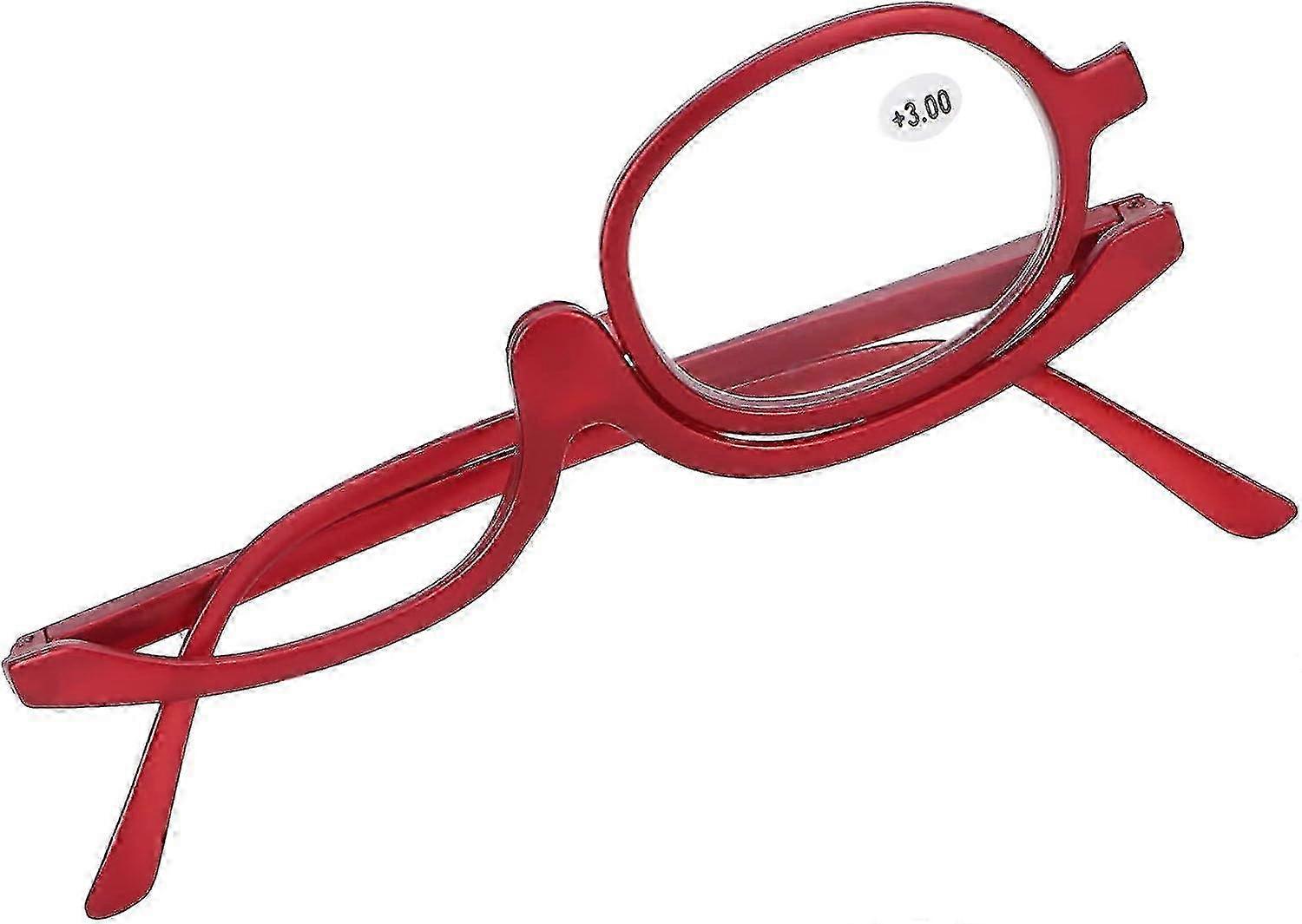 Elegant Single Lens Magnifying Makeup Glasses with Acrylic Frame for Daily Use +3.00