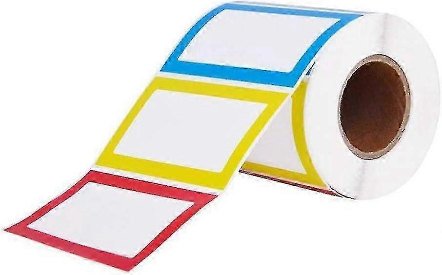 Color Coded Name Labels 4 Color Self Adhesive Stickers for Handwritten Names