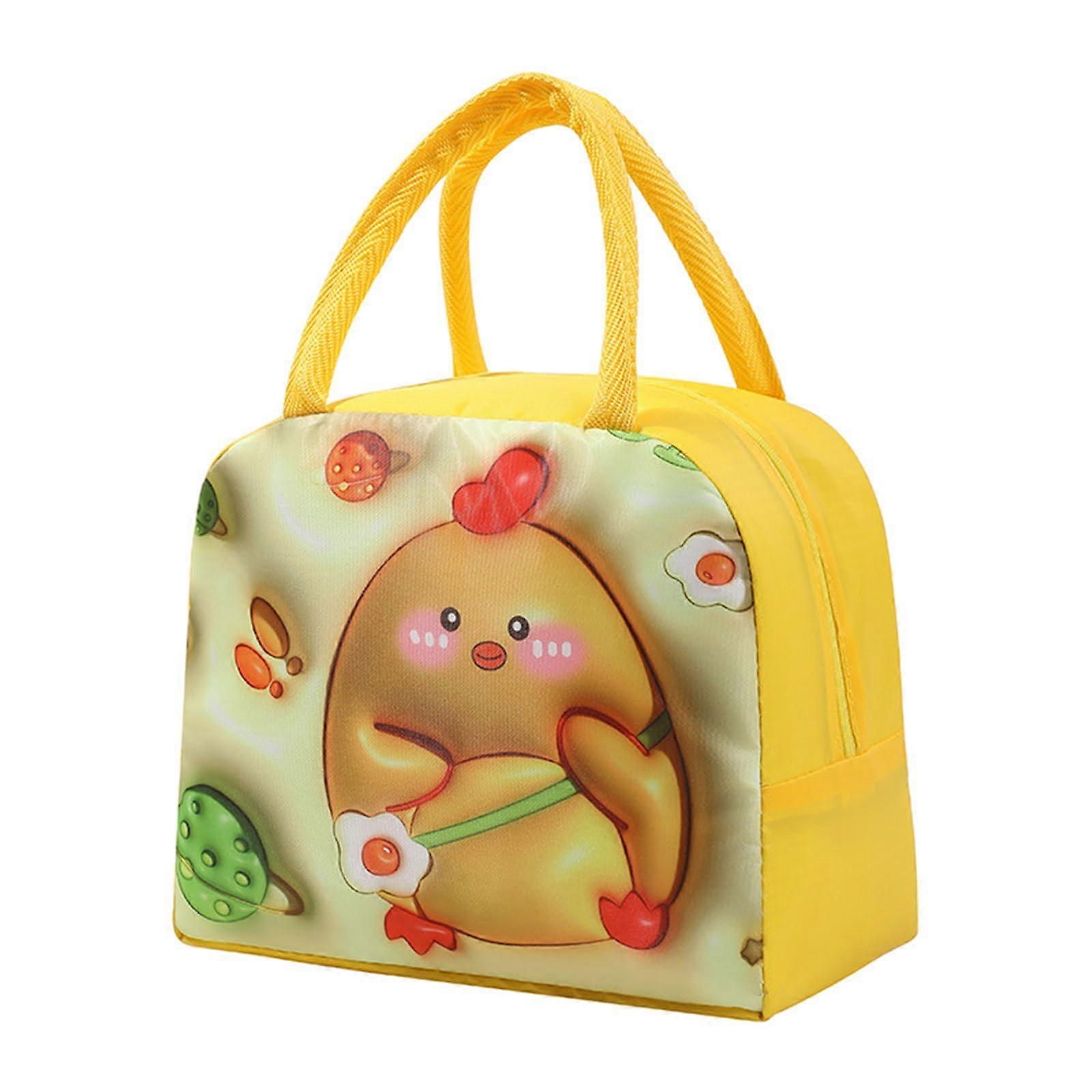 Insulated Lunch Bag with Cute Animal Designs for Kids, Reusable Lunch Tote for Healthy Meals, Various Colors
