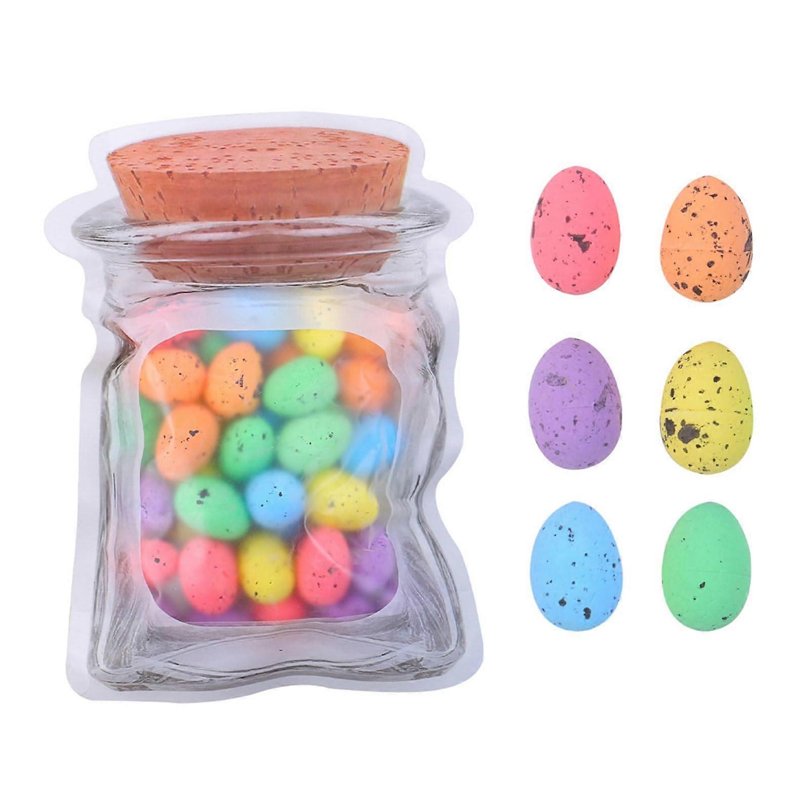 Colorful Speckled Eggs Ornament Small Foam Eggs Party Basket Filler For Home Decor Spring Parties 40 Pieces