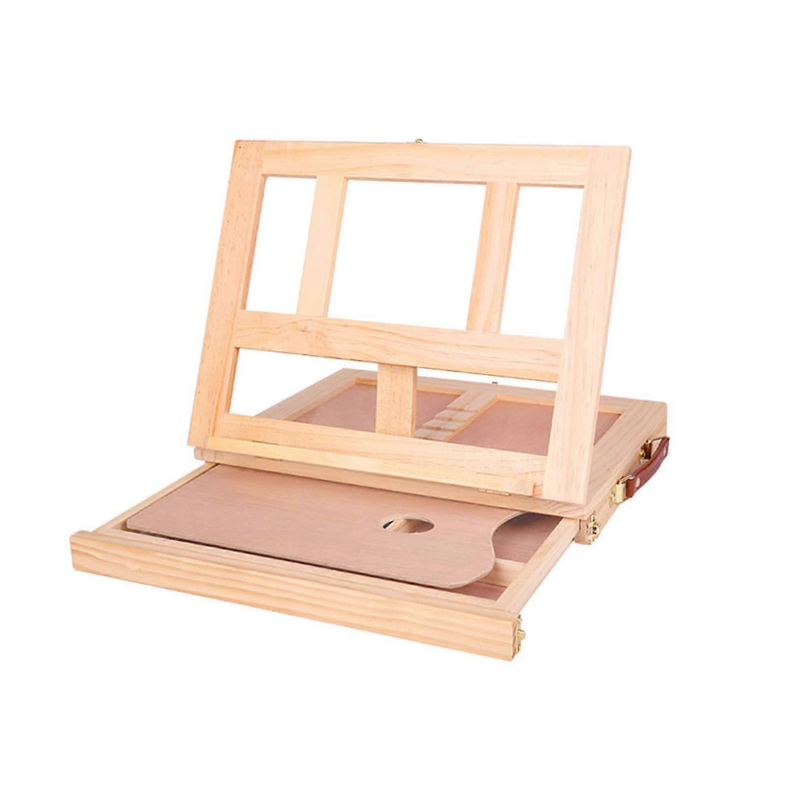 Desk easel, art table easel, drawing board, wooden desk easel with drawer, durable, ideal for sketching, drawing, and painting with a variety.