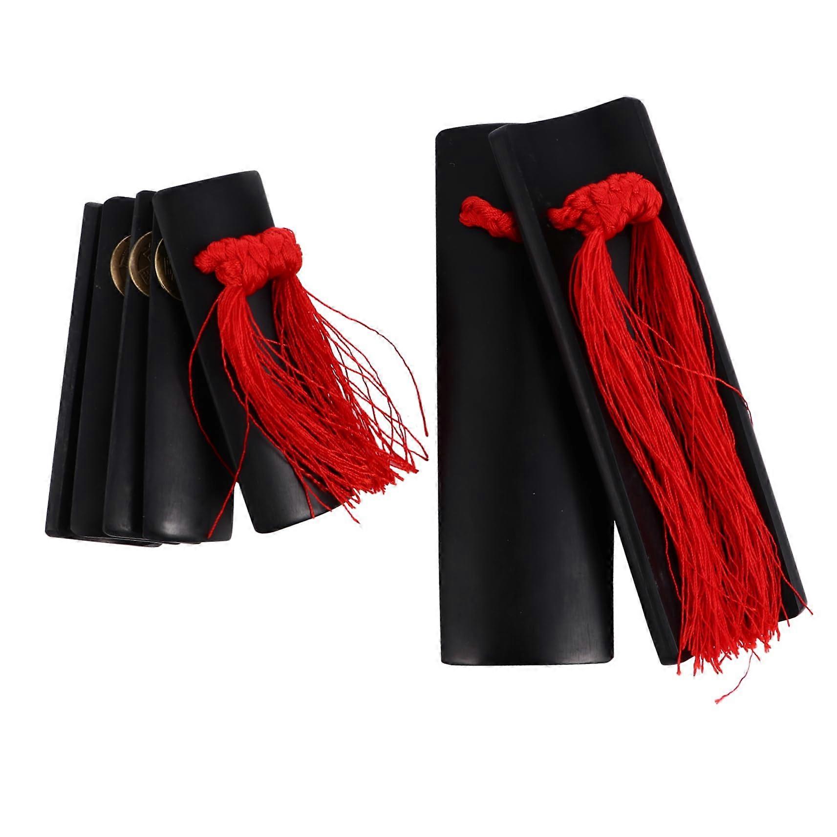 1 Pair Kuaiban Percussion Instruments Handmade Chinese Kuaiban Traditional Allegro Safe and Durable Material for Rhythm