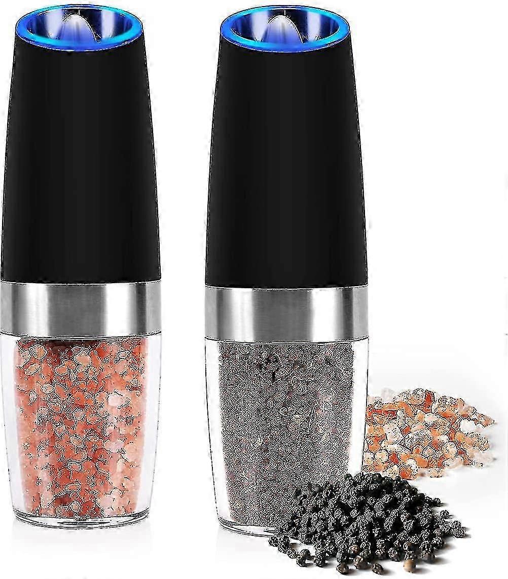 Gravity Electric Pepper Grinder, Salt and Pepper Grinder, 2 Pieces