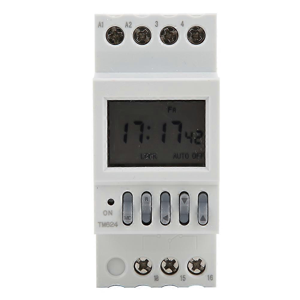 TM624 Digital Timer Power Switch Timer 40 Group Time Controlled Ringer Din Rail Mount