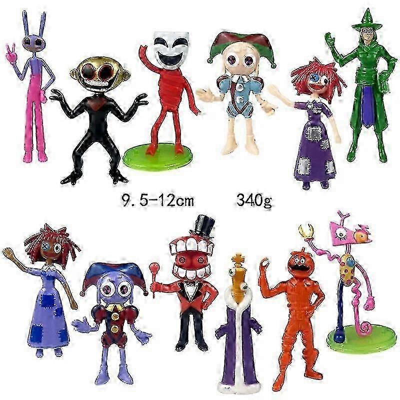 Amazing Digital Circus Figure Set - Plastic Clown and Hare Action Figures