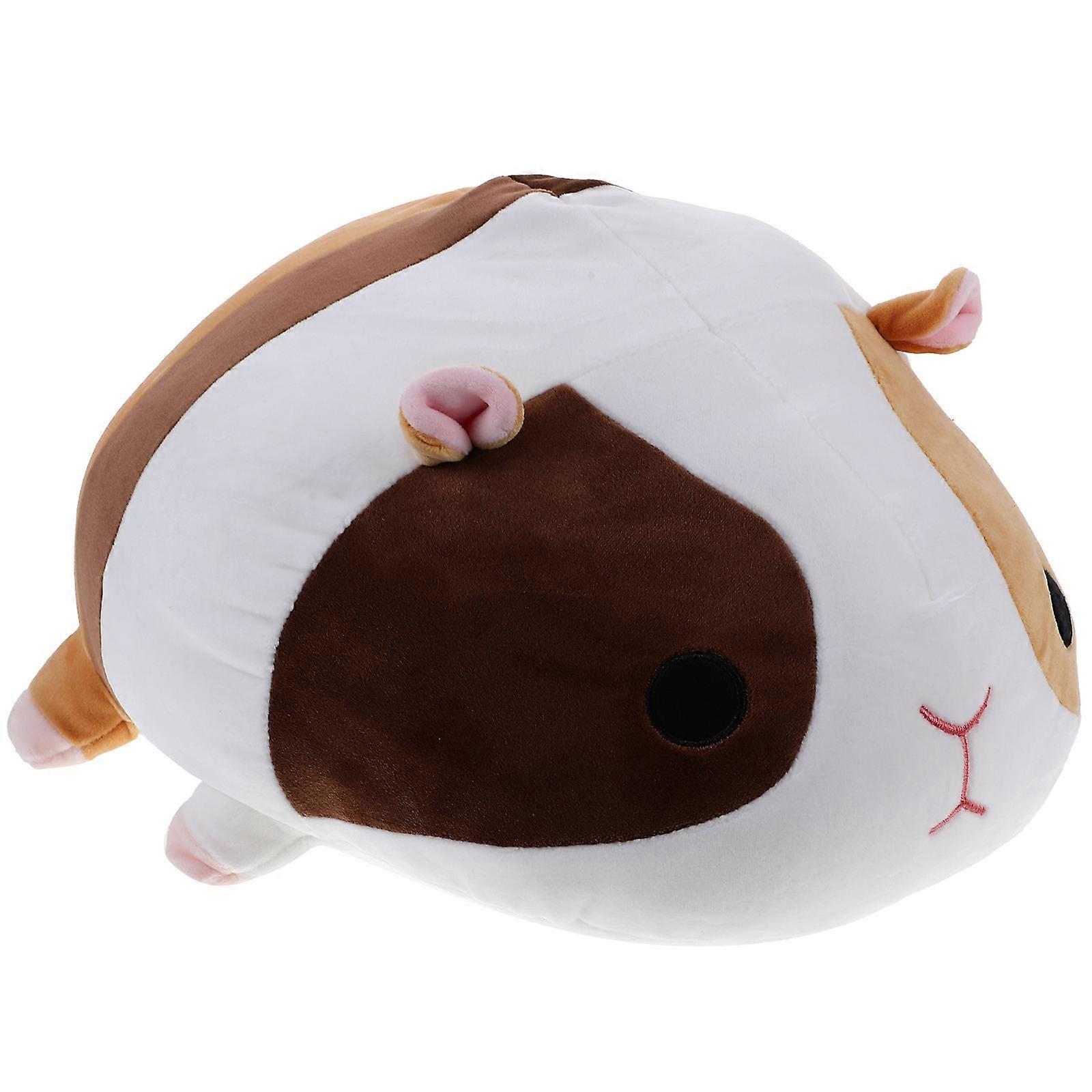 Stuffed Hamster Toy Guinea Pig Plush Pillow Hugging Children Yellow 40cm x 24cm x 24cm 1Pcs