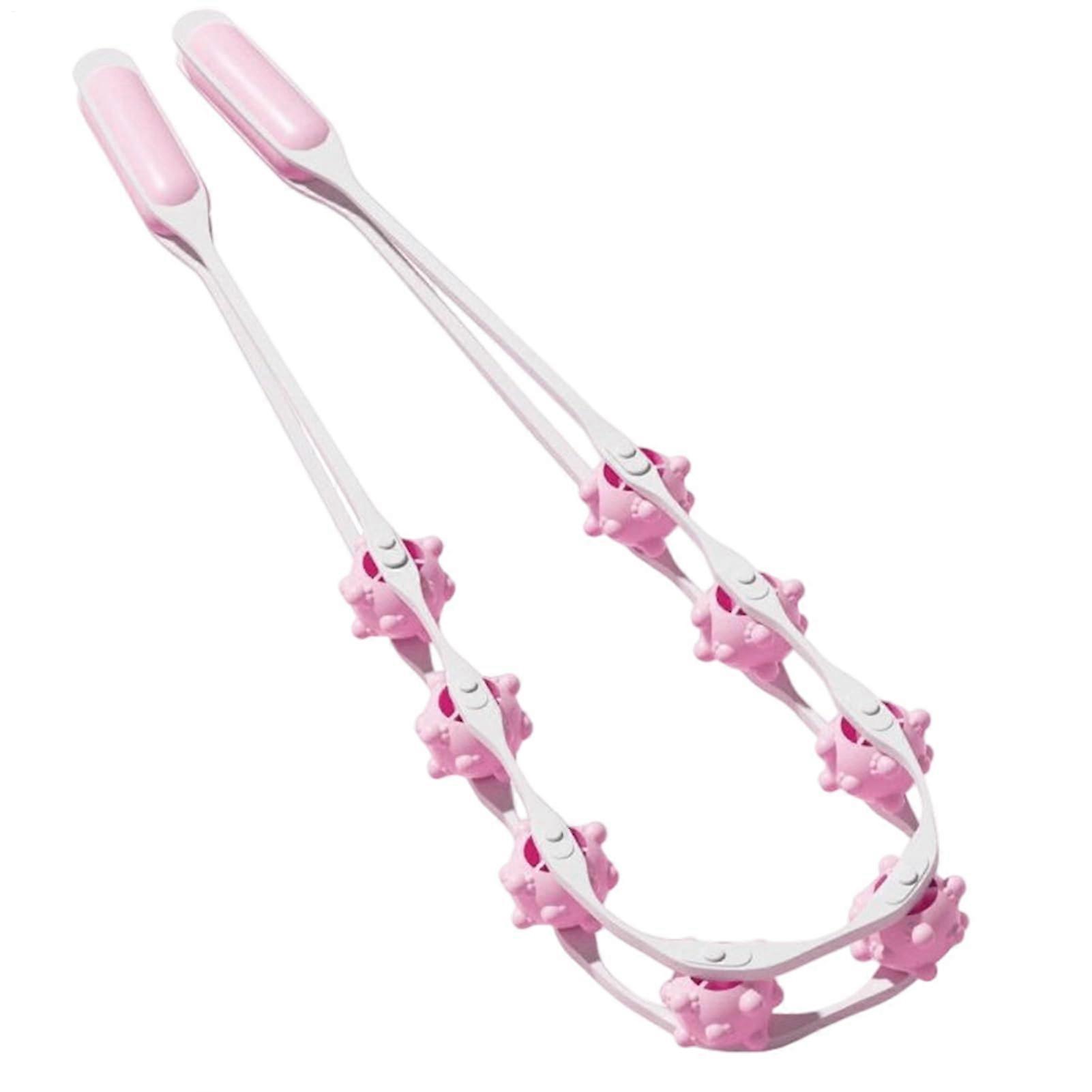 Body Shaping Tools – Portable Massage Roller for Muscles, Yoga Accessories for Body Shaping in Pink for Waist, Shoulders, Legs, Abdomen