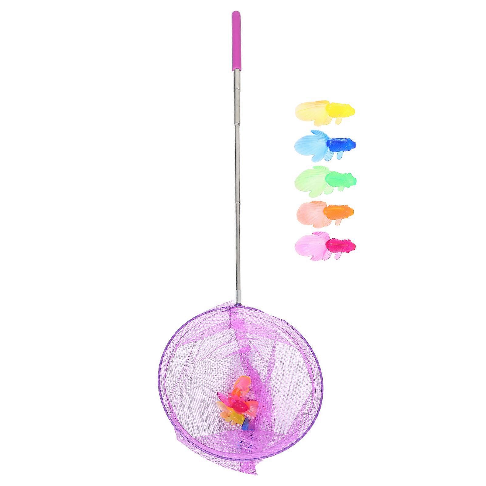 Colorful Telescopic Kids Fishing Net Catching Insects Butterflies Net Summer Activities 8400X1900X100cm 1Set