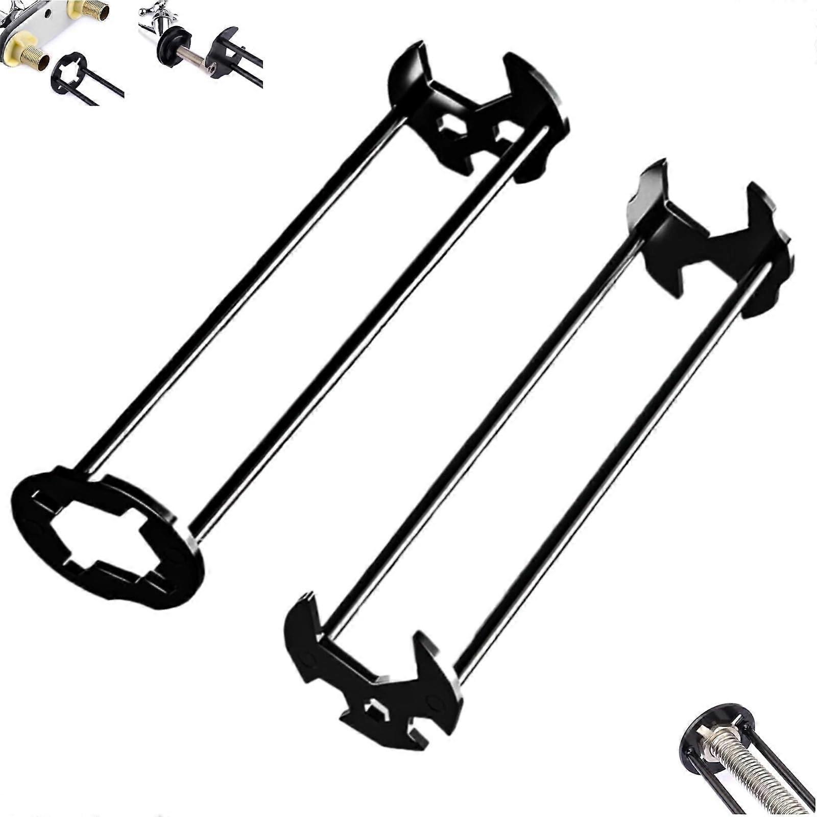 Basin Wrench Multifunctional Sink Wrench Tap Wrench 11 Sizes Under Wrench Universal Four Jaw Hex Key for Sink Kitchen Fittings