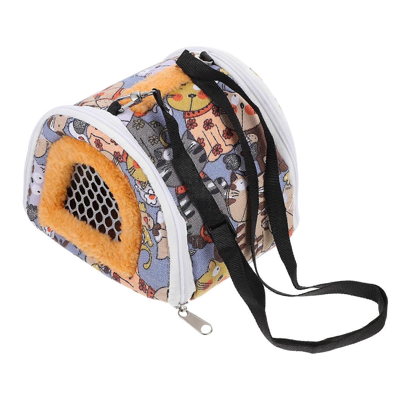 1 Piece Hamster Carrier Bag with Observation Window for Small Animals