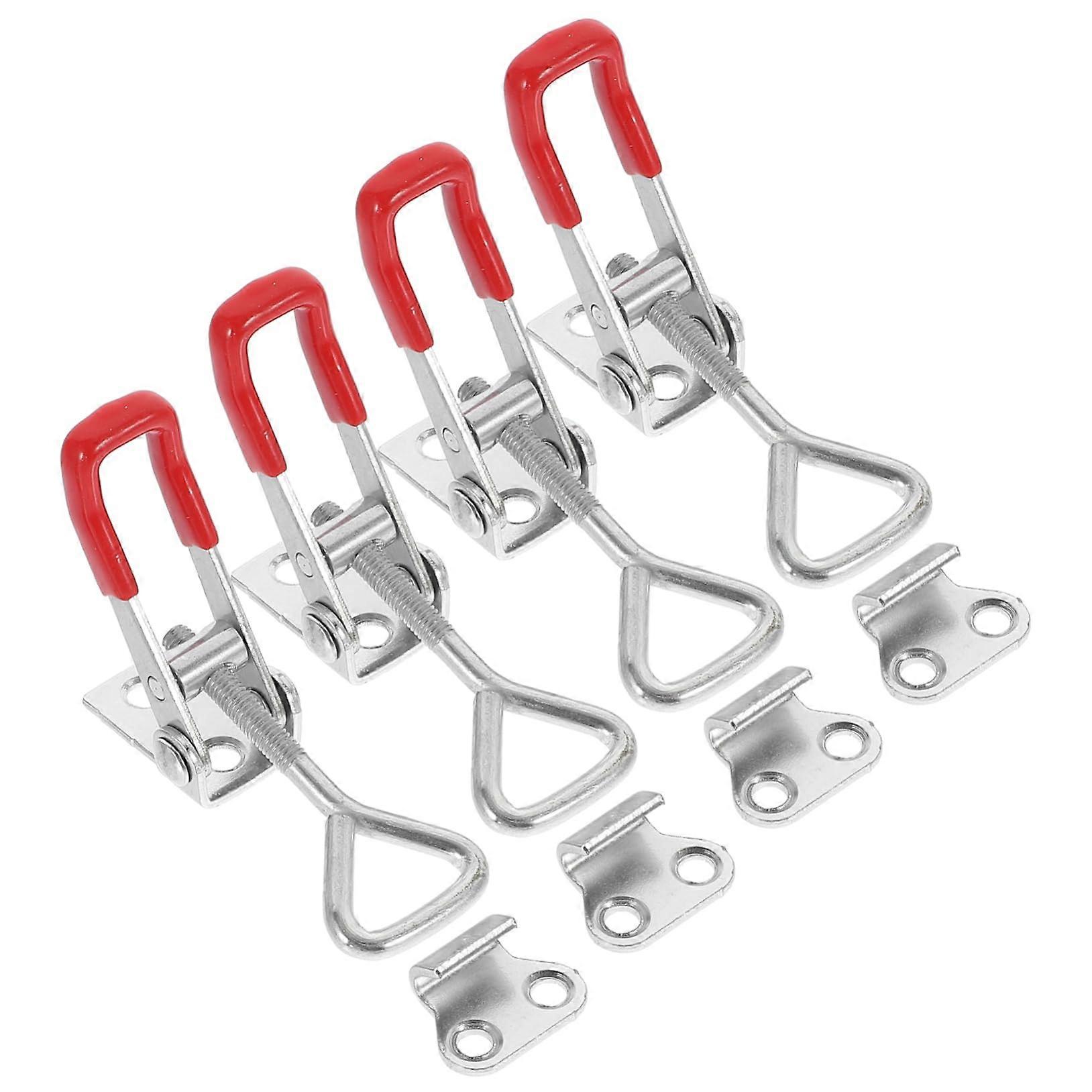 Toggle Clasps Pack Of 4, Adjustable Metal Toggle Clasp, Hasp, Heavy Duty Cabinet Lock