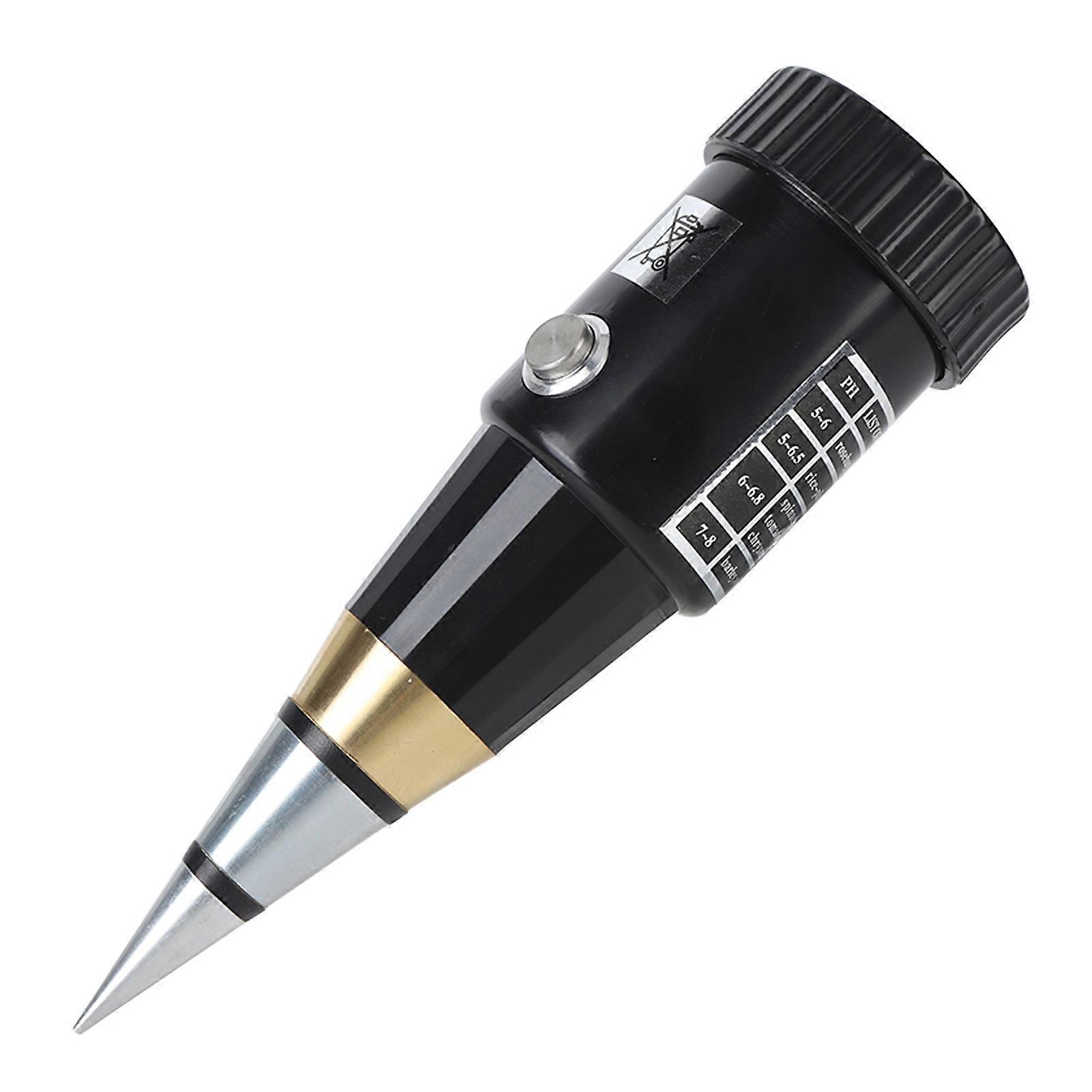 2 In 1 Soil Tester Cone Soil Moisture PH Meter Moisture Test Meter PH Detector Instrument for Outdoor Plants 