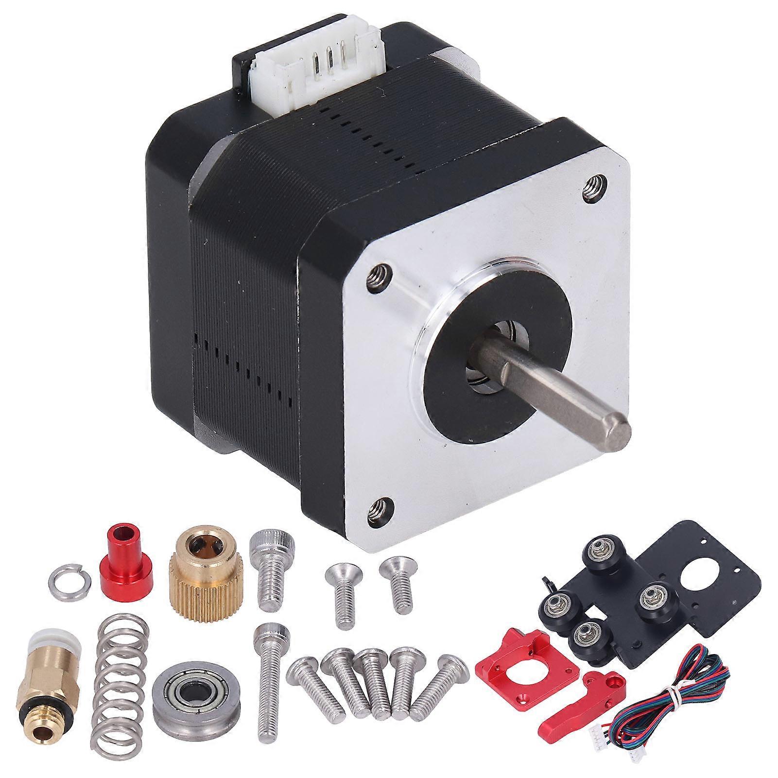 3D Printer Extruder Kit Aluminum Alloy Block Short Range Extruder Parts Replacement for Ender 3
