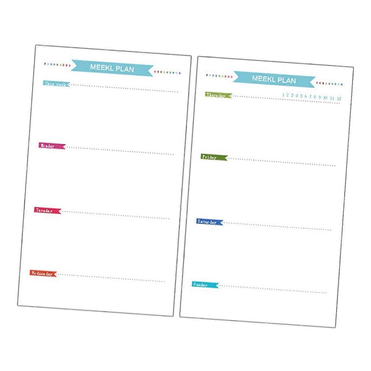 A6 Perforated Paper Refill For Notebook Planner Diary Weekly Plan Lined 6-Hole Compatible With A6 Ring Bind School And Office Use
